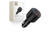 Telefon - Adapter i Ladowarka - Tech-Protect Car Charger CC04 3-Ports PD175W - Black - 5906302361700