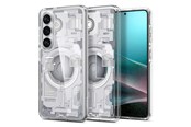 Telefon - Pokrowiec i etui - Spigen Ultra Hybrid Mag MagSafe Case for Samsung Galaxy S26+ Zero One - Clear and White - 29375-0