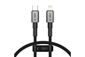 Kabel USB - Tech-Protect Ultraboost DNA USB-C / Lightning PD27W/3A Cable 25 cm - Grey - 5906302361748