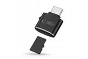 Karta pamięci - adapter i czytniki kart - Tech-Protect UltraBoost microSD card reader adapter with USB-C - black - 5906302361953
