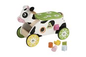 Zabawki drewniane - Primi Passi - Wooden Shape and Walker Cow - PP1043