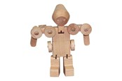 Zabawki drewniane - Primi Passi - Wooden Transforming Robot/Shovel - PP3505
