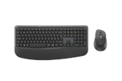 Klawiatura - Logitech Signature Comfort Plus Combo MK880 for Business (Graphite) - Zestaw klawiatura i mysz - Nordycki - Szary - 920-014054
