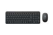 Klawiatura - Logitech MK250 - keyboard and mouse set - QWERTZ - German - graphite Input Device - Zestaw klawiatura i mysz - Niemcy - Czarny - 920-013552