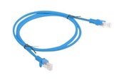 Kabel sieciowy - Lanberg patch cable - blue RAL 5012 - Niebieski - PCU5-10CC-0100-B