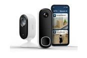 Kamera sieciowa - Arlo Essential 3 - Essential Outdoor & Doorbell Security Kit - network surveillance camera - with  Video Doorbell HD - BUN3070-3001EUS