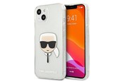 Telefon - Pokrowiec i etui - Karl Lagerfeld Glitter Karl's Head case for iPhone 13 mini - silver - 3666339027452