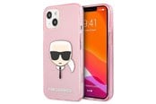 Telefon - Pokrowiec i etui - Karl Lagerfeld Glitter Karl's Head Case for iPhone 13 mini - Pink - 3666339027537
