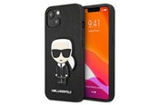 Telefon - Pokrowiec i etui - Karl Lagerfeld Saffiano Ikonik Karl's Patch Case for iPhone 13 mini - Black - 3666339028176