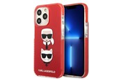 Telefon - Pokrowiec i etui - Karl Lagerfeld Karl&Choupette Head Case for iPhone 13 Pro / iPhone 13 - Red - 3666339048709