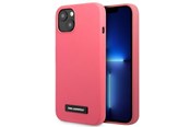 Telefon - Pokrowiec i etui - Karl Lagerfeld Silicone Plaque iPhone 13 Case - Fuchsia - 3666339048815