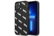Telefon - Pokrowiec i etui - Karl Lagerfeld Allover Case for iPhone 13 mini - Black - 3666339049683