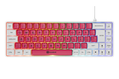 Klawiatura - AeroCool Gamiac TKL69G - White/Red - SF - Kailh Blue - GAKM-G69NW2R.21