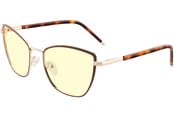 Okulary gamingowe - Gunnar (Kista) Erika - Coffee Gold - Amber - ERI-02901