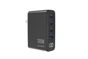 Telefon - Adapter i Ladowarka - Gembird 4-port 100 W GaN USB fast charger - TA-UC-1A3C-PD100-01-BK