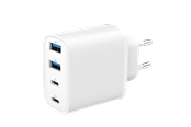 Telefon - Adapter i Ładowarka - Gembird 4-port 40 W GaN USB fast charger - TA-UC-2A2C-PD40-01-W