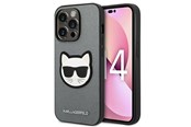 Telefon - Pokrowiec i etui - Karl Lagerfeld Saffiano Choupette Head Patch case for iPhone 14 Pro - silver - 3666339077013