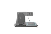 Telefon - Adapter i Ładowarka - Gembird 3-in-1 foldable wireless charger stand 15 W - Apple watch - TA-WPC31A-01-BK