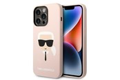 Telefon - Pokrowiec i etui - Karl Lagerfeld KLHMP14LSLKHLP iPhone 14 Pro 6.1 "hardcase light pink / light pink Silicone Karl`s Head Magsafe - 3666339078058