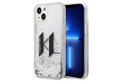Telefon - Pokrowiec i etui - Karl Lagerfeld Liquid Glitter Big KL case for iPhone 14 - silver - 3666339085681
