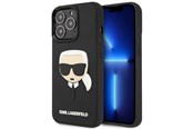 Telefon - Pokrowiec i etui - Karl Lagerfeld KLHCP14LKH3DBK iPhone 14 Pro 6.1 "black / black hardcase 3D Rubber Karl`s Head - 3666339086466