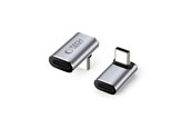 Kabel USB - Tech-Protect Ultraboost AA02 USB-C Angle Adapter - Grey - 5906302367979