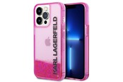 Telefon - Pokrowiec i etui - Karl Lagerfeld Liquid Glitter Elong Case for iPhone 14 Pro - Pink - 3666339091606