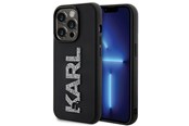 Telefon - Pokrowiec i etui - Karl Lagerfeld 3D Rubber Glitter Logo case for iPhone 15 Pro Max - black - 3666339166625