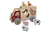 Zabawki drewniane - Playwood Wooden Shape Car Farm Animals - RS303A
