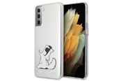 Telefon - Pokrowiec i etui - Karl Lagerfeld Choupette Fun Case for Samsung Galaxy S21+ - Transparent - 3700740496947