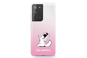 Telefon - Pokrowiec i etui - Karl Lagerfeld Choupette Fun Case for Samsung Galaxy S21 Ultra - Pink - 3700740496985