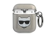 Telefon - Pokrowiec i etui - Karl Lagerfeld KLA2UCHGK AirPods 1/2 cover black/black Glitter Choupette - 3666339009106