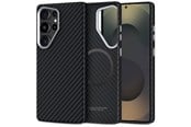 Telefon - Pokrowiec i etui - Tech-Protect Ion Carbon MagSafe Case for Samsung Galaxy S25 Ultra - Black - 5906302368372