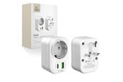 Telefon - Adapter i Ładowarka - Tech-Protect TA100 UK Adapter - White - 5906302368525