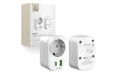 Telefon - Adapter i Ładowarka - Tech-Protect TA100 US Adapter - White - 5906302368532