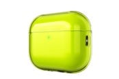 Telefon - Inne akcesoria - KeyBudz Jelly Series Transparent Shell for AirPods Pro 3rd Gen - Neon yellow - APP3_S10_NYL