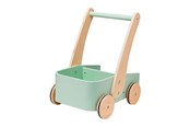 Zabawki dla niemowlat - Playwood Green Wooden Push Cart - PW2095
