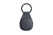 Telefon - Inne akcesoria - Mujjo Leather AirTag Keychain - Basalt - MUJJO-KY-001-BS