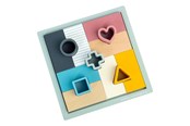Zabawki dla niemowlat - Bigjigs Wooden Mosaic Puzzle - 14 pcs. - 36002