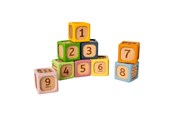 Zabawki dla niemowlat - Bigjigs Wooden Soft Sorting Blocks - 9 pcs. - 38018