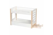 Lalka, mis i akcesoria - Goki Wooden Doll Bunk Bed with Slide - 51451