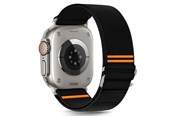 Smartwatch - akcesoria - Tech-Protect Nylon Slip Strap for Apple Watch 44 / 45 / 46 / 49 mm - Black - 5906302368853