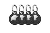 Telefon - Pokrowiec i etui - Tech-Protect Rough 4-pack Case for Apple AirTag 1/2 - Black - 5906302368938