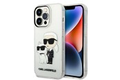 Telefon - Pokrowiec i etui - Karl Lagerfeld Glitter Karl&Choupette case for iPhone 14 Pro - transparent - 3666339087265