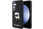 Telefon - Pokrowiec i etui - Karl Lagerfeld 3D Rubber Ikonik case for Samsung Galaxy S24 - black - 3666339241995