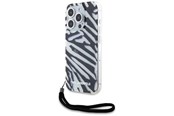 Telefon - Pokrowiec i etui - Karl Lagerfeld IML Zebra Pattern & Cord case for iPhone 15 Pro - black - 3666339287283