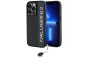 Telefon - Pokrowiec i etui - Karl Lagerfeld Saffiano Rhinestones & Charm case for iPhone 15 Pro - black - 3666339257989