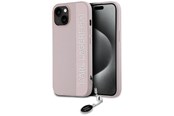 Telefon - Pokrowiec i etui - Karl Lagerfeld Saffiano Rhinestones & Charm case for iPhone 15 / 14 / 13 - pink - 3666339258108