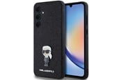 Telefon - Pokrowiec i etui - Karl Lagerfeld Fixed Glitter Ikonik Logo Metal Pin case for Samsung Galaxy A35 - black - 3666339259488