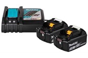 Akumulator i ładowarka - Makita 1914J6-4 Battery and charger set 2 x 5Ah 18V - 1914J6-4